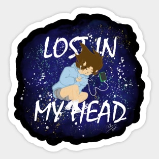 Lost In My Head 1 Sticker